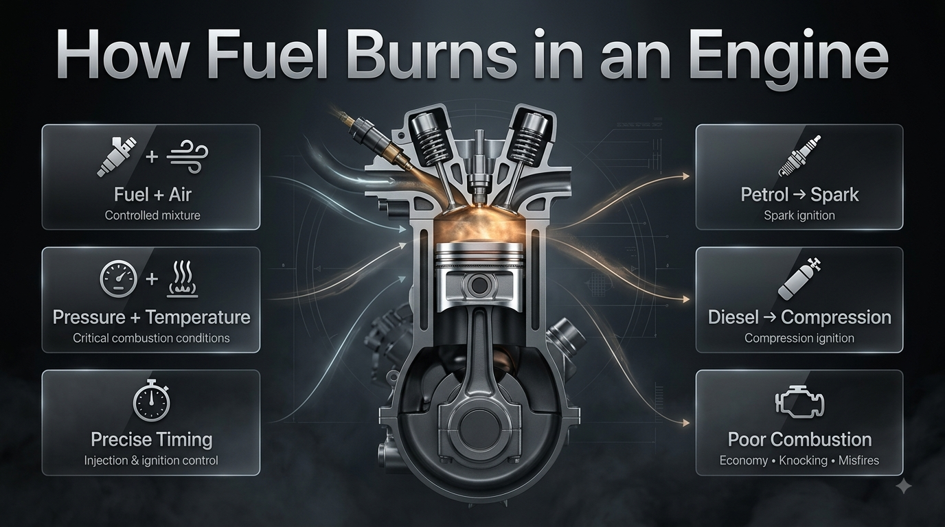 How Fuel Burns in an Engine