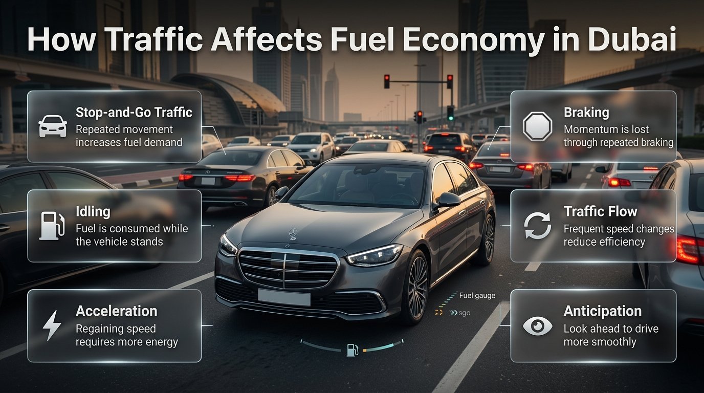 How Traffic Affects Fuel Economy in Dubai
