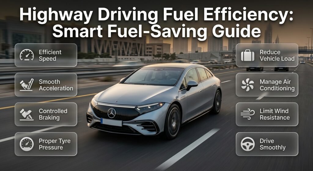 How acceleration affects highway fuel consumption with efficient cruising, smooth speed control, and reduced fuel waste