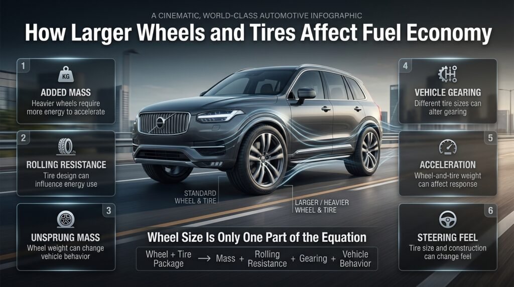 Car accessories affecting fuel consumption through added weight and aerodynamic drag during city and highway driving