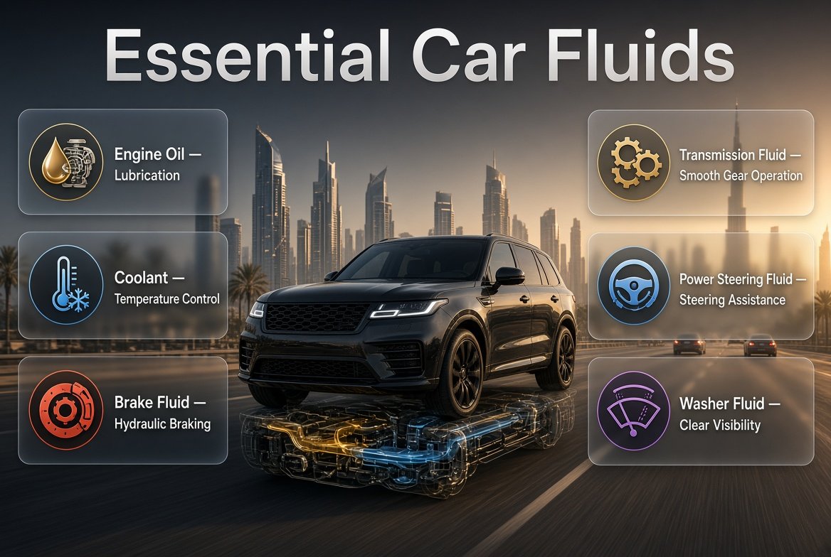 Essential Car Fluids in dubai
