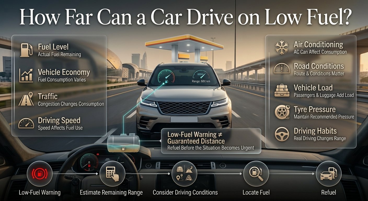 How Far Can a Car Drive on Low Fuel in Dubai?