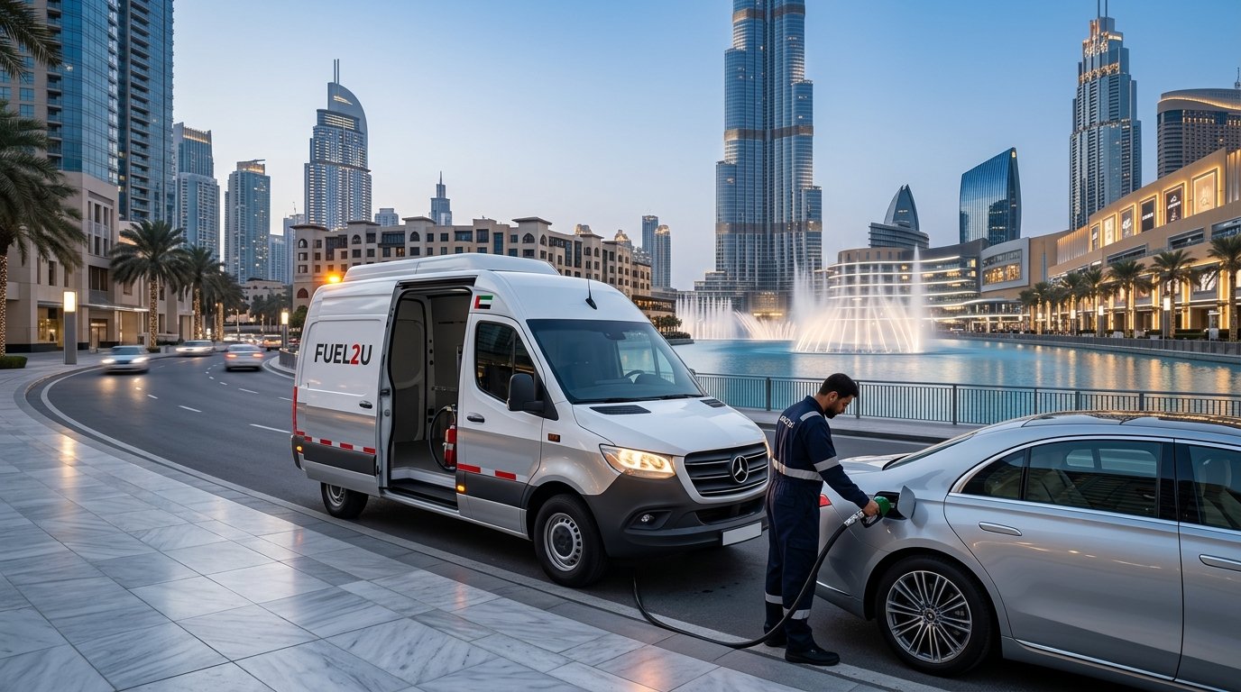 Petrol Delivery Around Downtown Dubai Boulevard