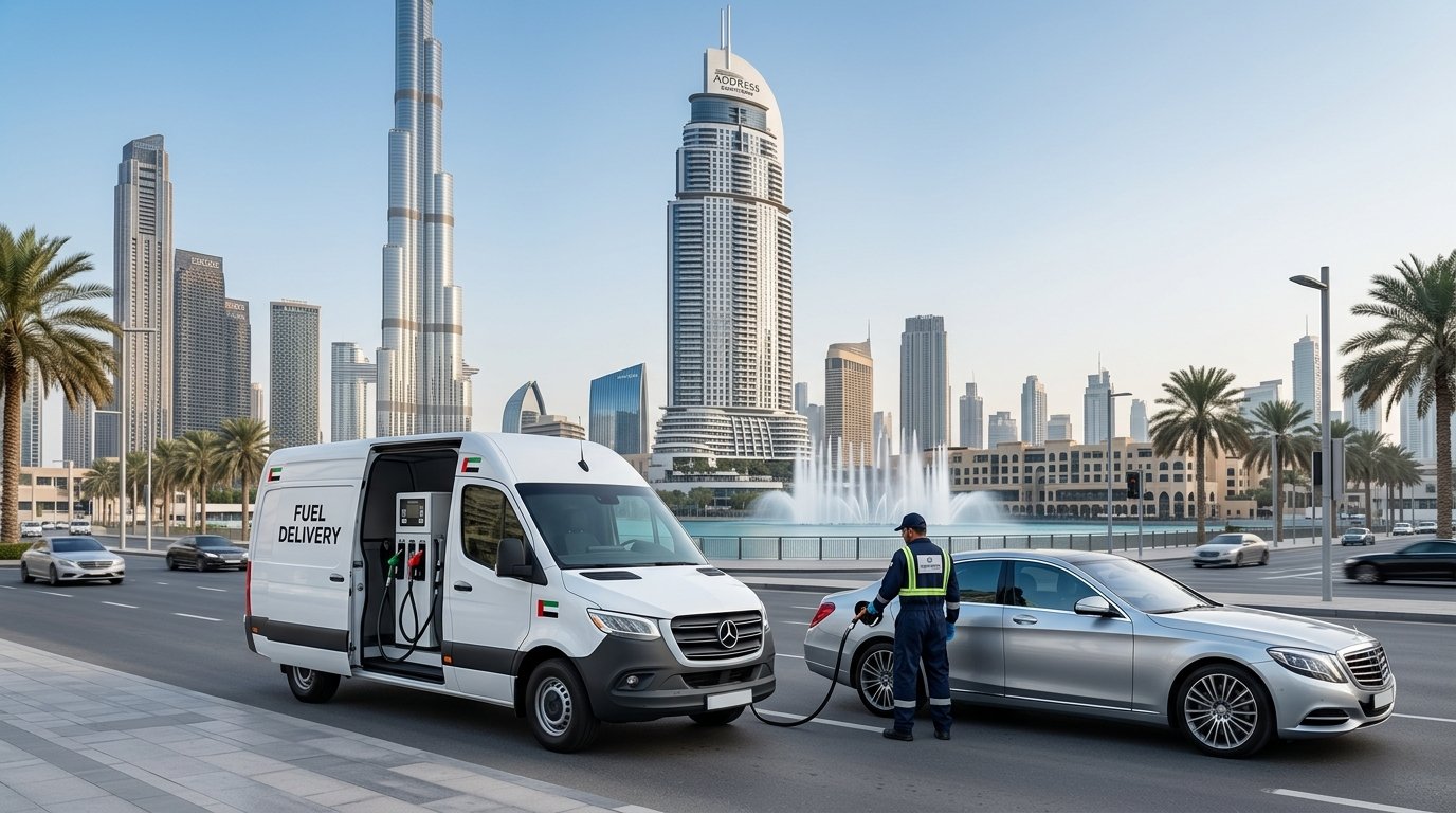 Emergency Petrol Delivery Near The Dubai Fountain