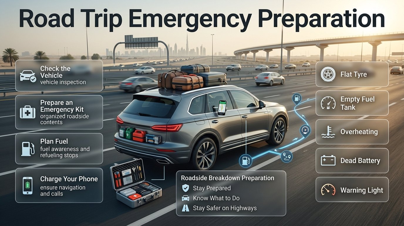 Road Trip Emergency Preparation in Dubai