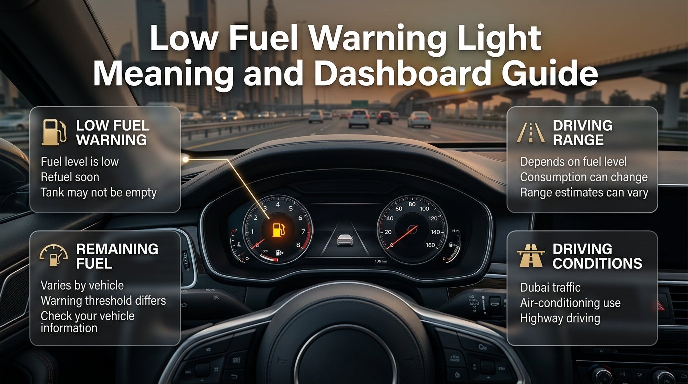 Low Fuel Warning Light Meaning in Dubai