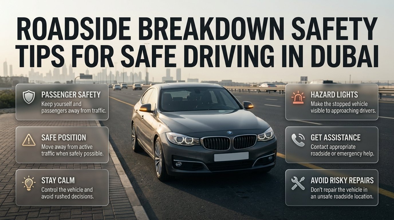 Roadside Breakdown Safety Tips in Dubai