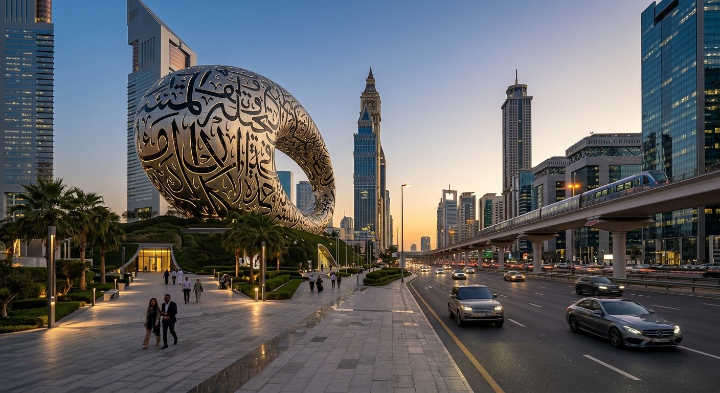 Museum of the Future Area fuel delivery - Sheikh Zayed Road